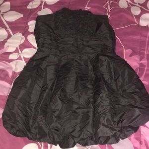 Black Strapless Short Party Dress